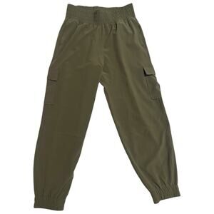 Abercrombie Your Personal Best YPB Olive Cargo Jogger Pants Women’s M Athleisure